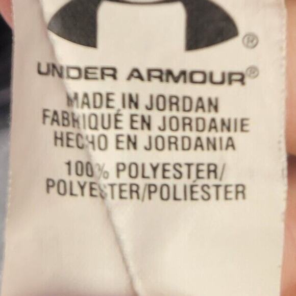 Under Armour Shirt Womens M Gray V Neck Heat Gear Athleisure Sports Active Top - Picture 7 of 9